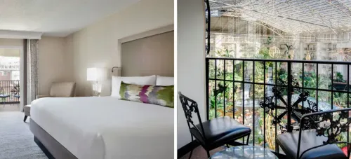 Gaylord Opryland Resort and Convention Center guest room and attached balcony